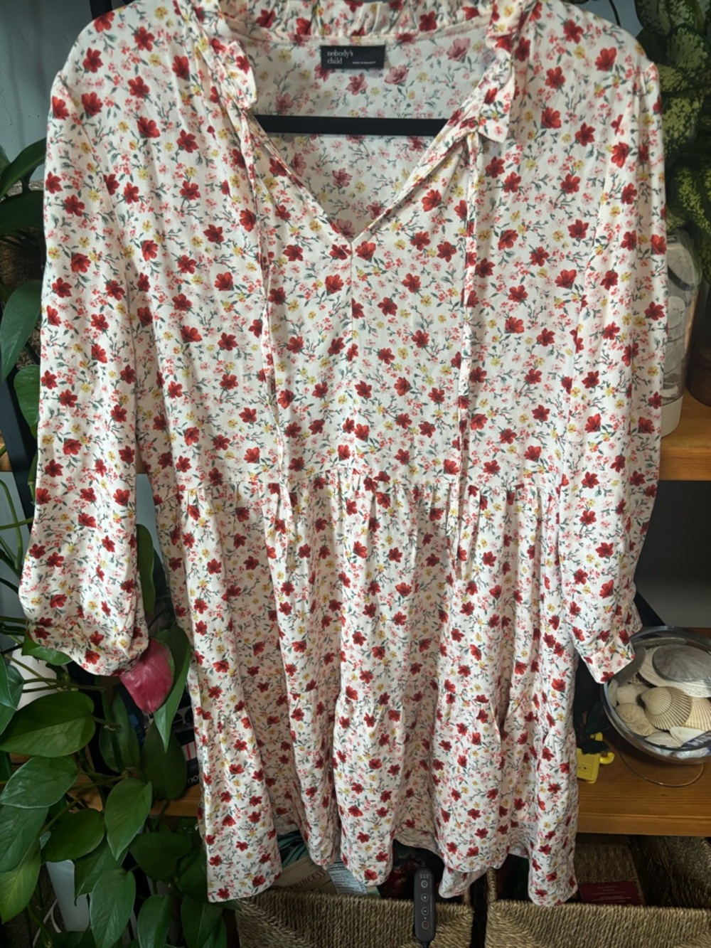 Nobody’s Child Floral Babydoll Tunic Dress | Size 6 - Picture 2 of 6